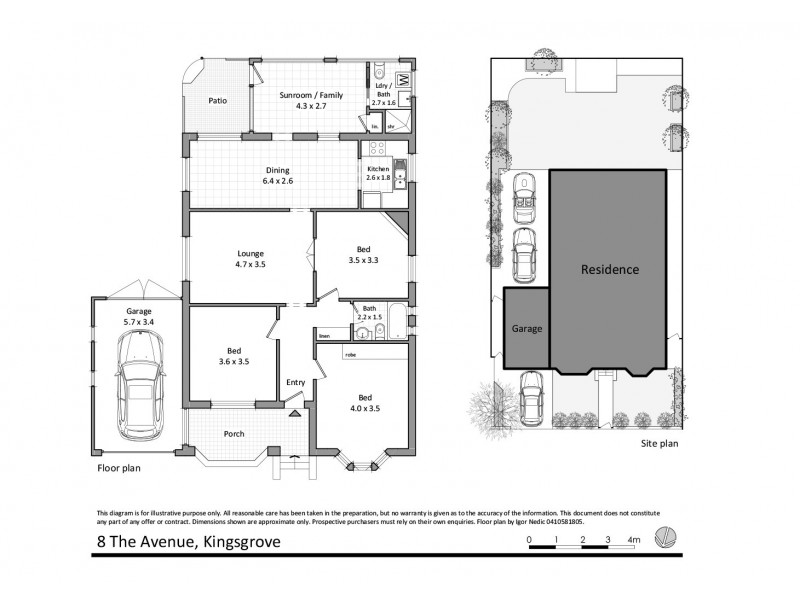 8 The Avenue, Kingsgrove NSW 2208 Floorplan