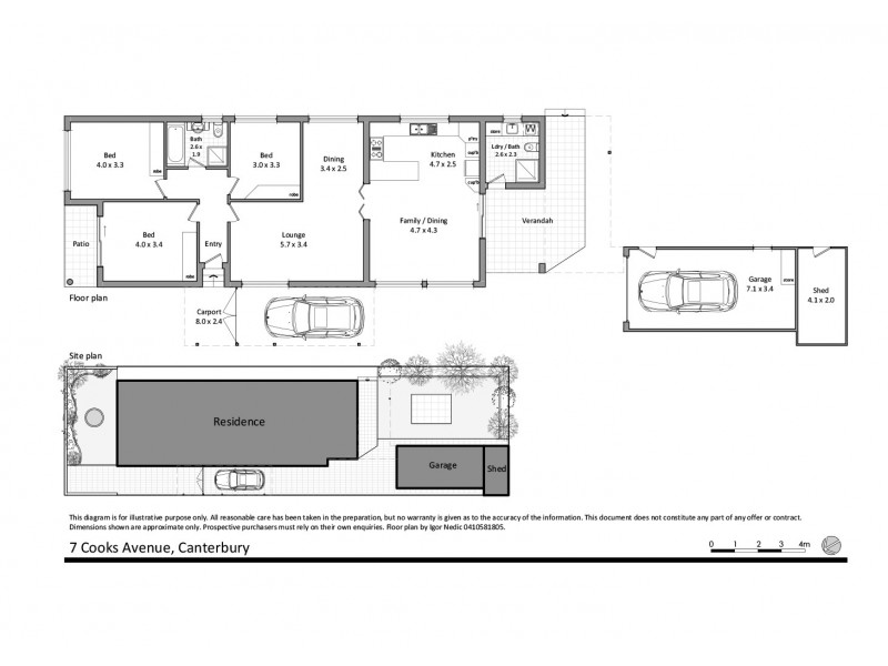 7 Cooks Avenue, Canterbury NSW 2193 Floorplan