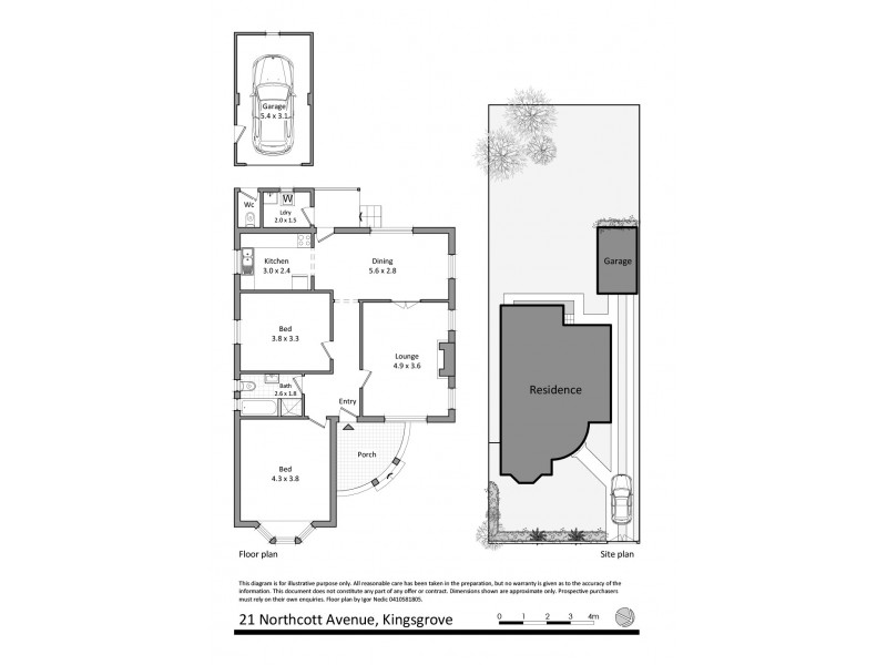 21 Northcott Avenue, Kingsgrove NSW 2208 Floorplan