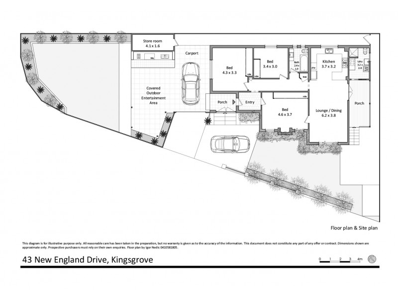 43 New England Drive, Kingsgrove NSW 2208 Floorplan