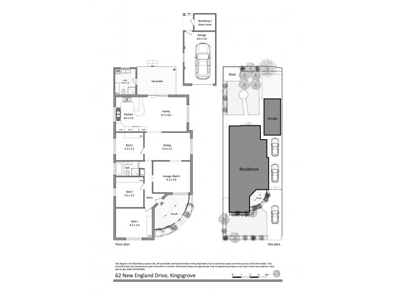62 New England Drive, Kingsgrove NSW 2208 Floorplan