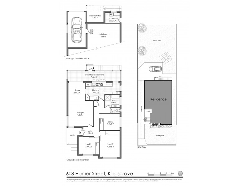 608 Homer Street, Kingsgrove NSW 2208 Floorplan