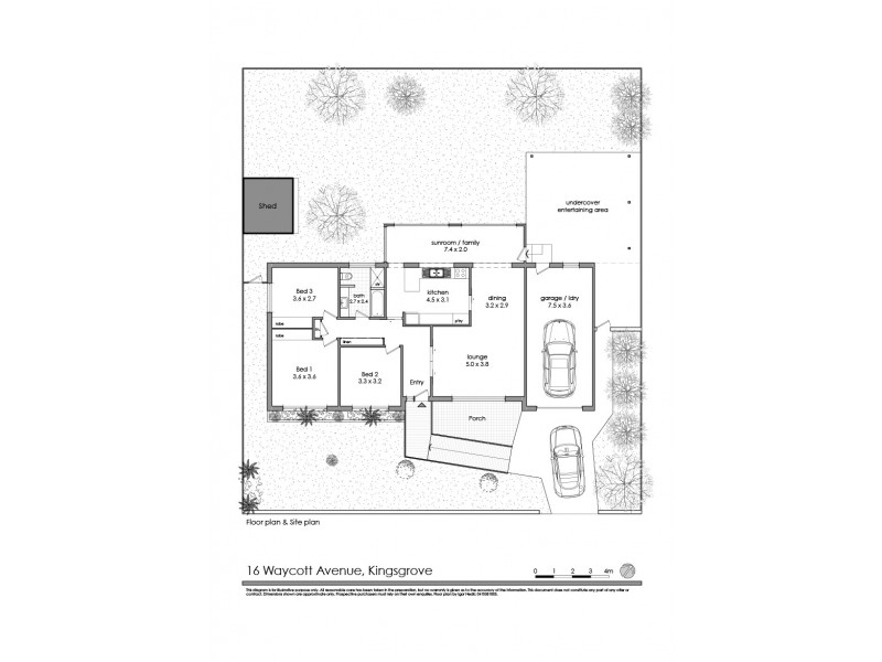 16 Waycott Avenue, Kingsgrove NSW 2208 Floorplan