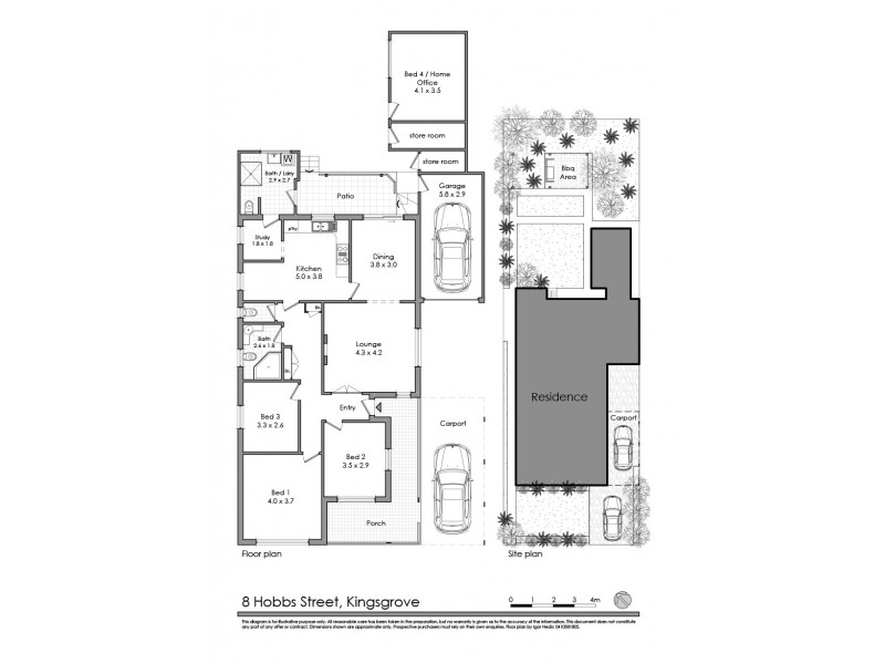 8 Hobbs Street, Kingsgrove NSW 2208 Floorplan