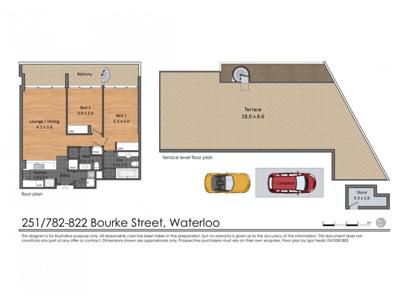251/806 Bourke Street, Waterloo NSW 2017 Floorplan