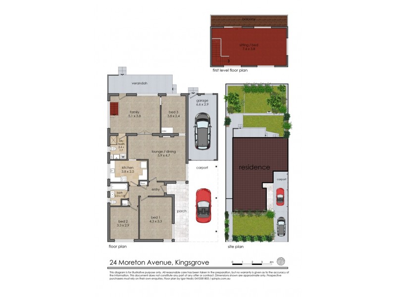 24 Moreton Avenue, Kingsgrove NSW 2208 Floorplan