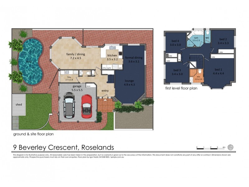 9 Beverley Crescent, Roselands NSW 2196 Floorplan