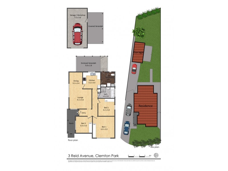 3 Reid Avenue, Clemton Park NSW 2206 Floorplan