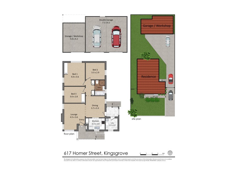 617 Homer Street, Kingsgrove NSW 2208 Floorplan
