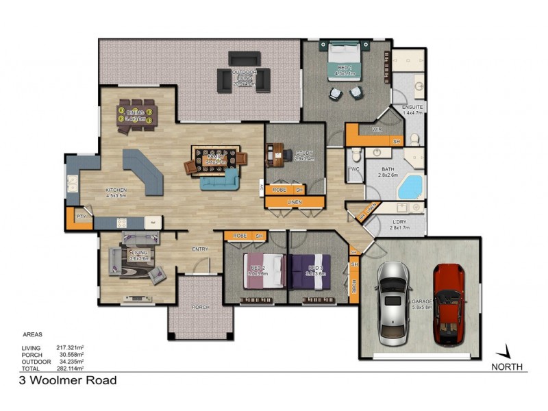 3 Woolmer Road, Highfields QLD 4352 Floorplan