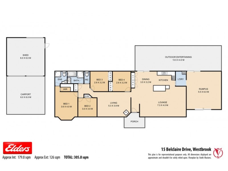 15 Belclaire Drive, Westbrook QLD 4350 Floorplan