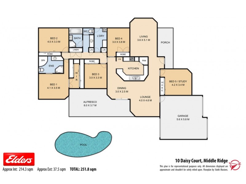 10 Daisy Court, Middle Ridge QLD 4350 Floorplan