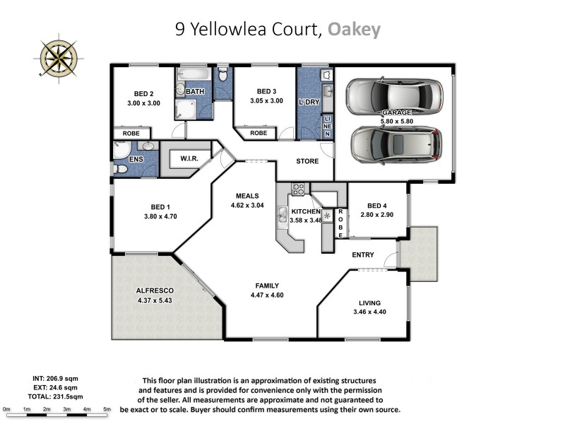 9 Yellowlea Court, Oakey QLD 4401 Floorplan