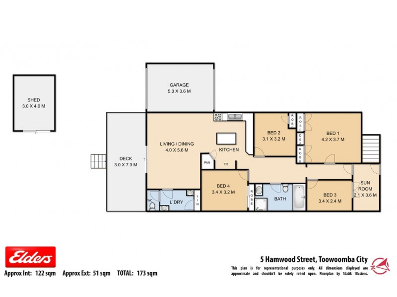 5 Hamwood Street, Toowoomba City QLD 4350 Floorplan