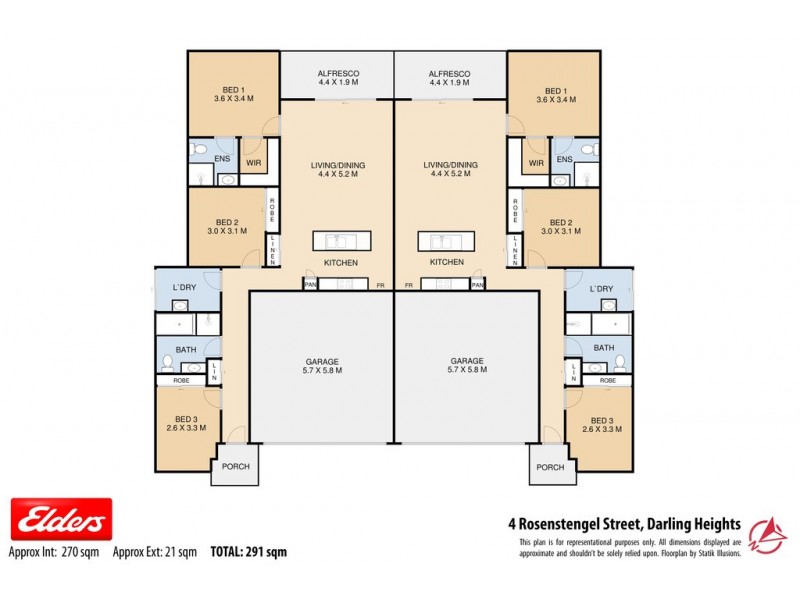 1 and 2 / 4 Rosenstengel Street, Darling Heights QLD 4350 Floorplan