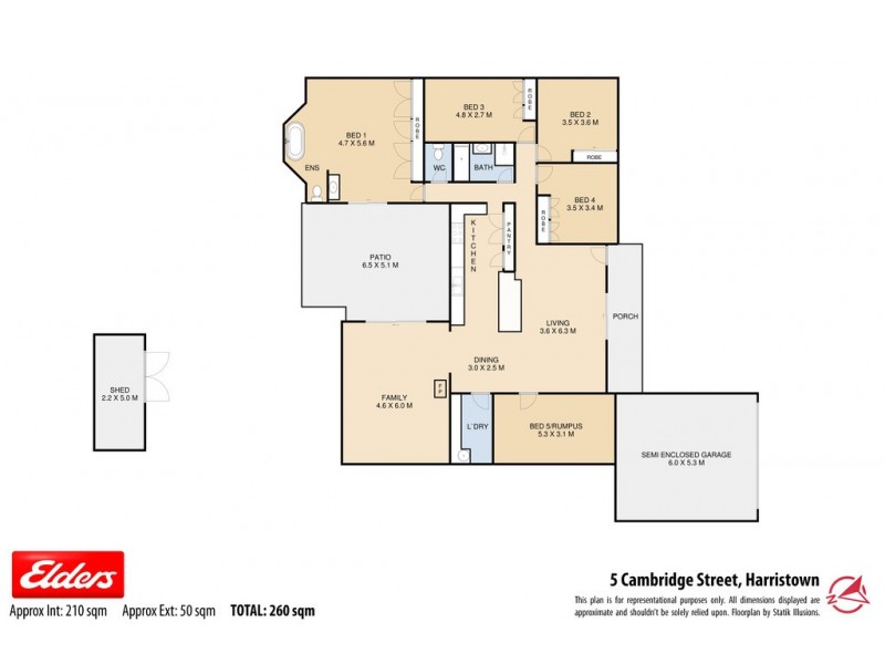 5 Cambridge Street, Harristown QLD 4350 Floorplan