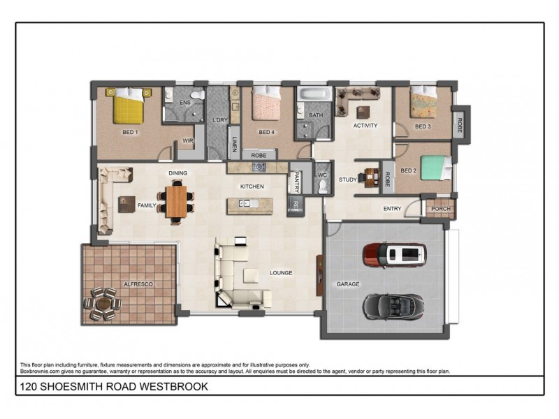 120 Shoesmith Road, Westbrook QLD 4350 Floorplan