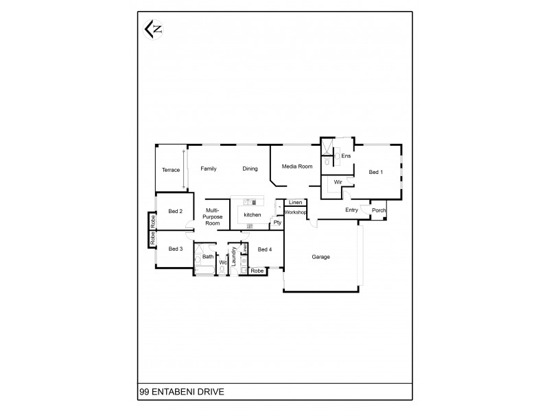 99 Entabeni Drive, Kearneys Spring QLD 4350 Floorplan