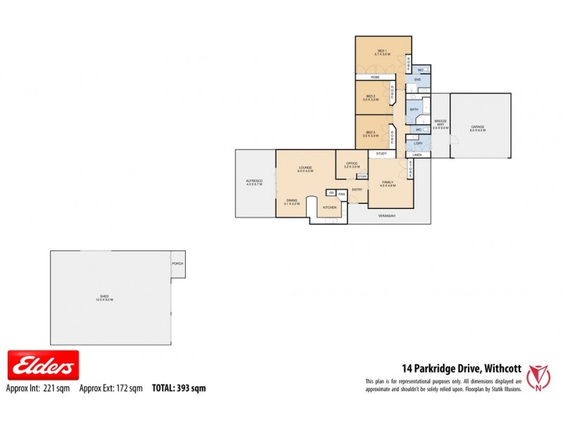 14 Parkridge Drive, Withcott QLD 4352 Floorplan