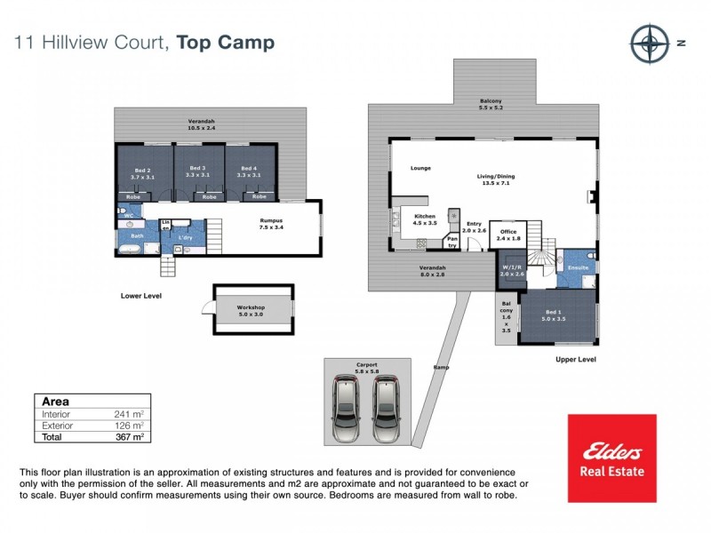 11 Hillview Court, Top Camp QLD 4350 Floorplan