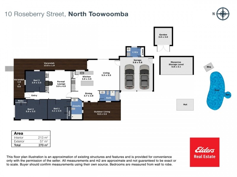 10 Roseberry Street, North Toowoomba QLD 4350 Floorplan