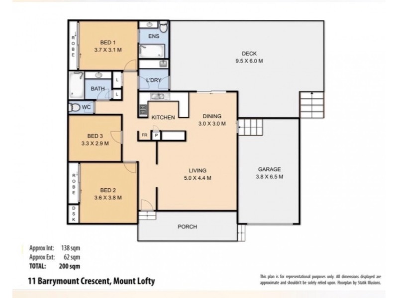 11 Barrymount Crescent, Mount Lofty QLD 4350 Floorplan