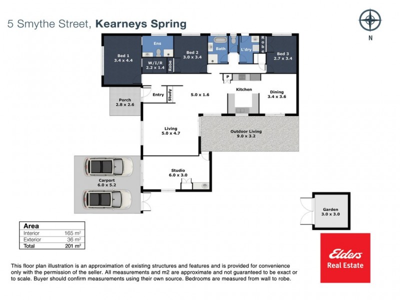 5 Smythe Street, Kearneys Spring QLD 4350 Floorplan
