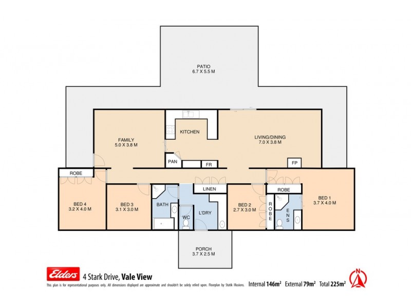 4 Stark Drive, Vale View QLD 4352 Floorplan