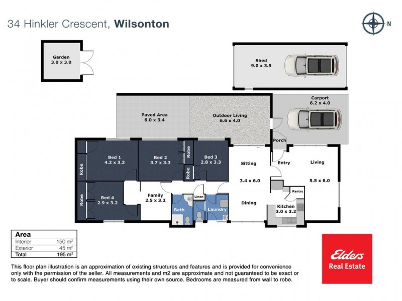 34 Hinkler Crescent, Wilsonton QLD 4350 Floorplan