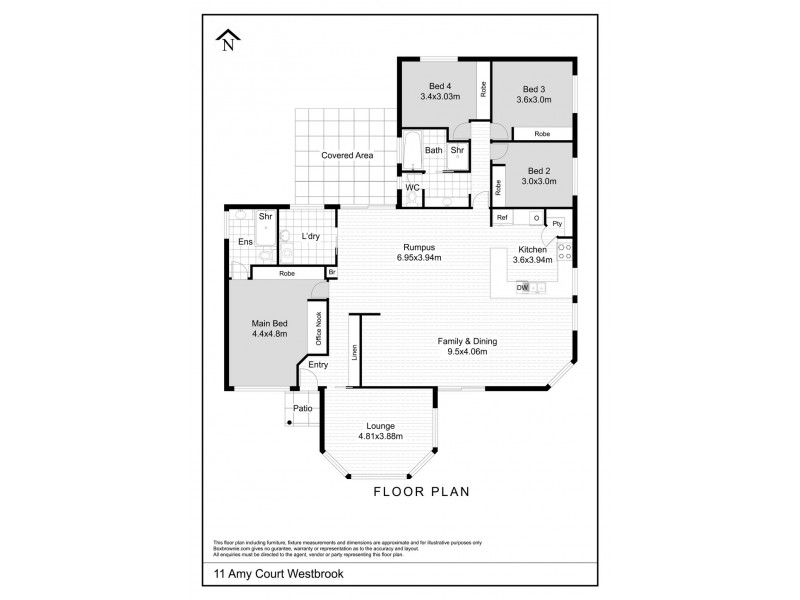 11 Amy Court, Westbrook QLD 4350 Floorplan