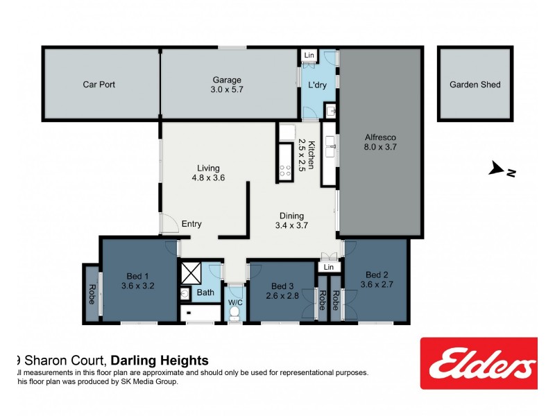9 Sharon Court, Darling Heights QLD 4350 Floorplan