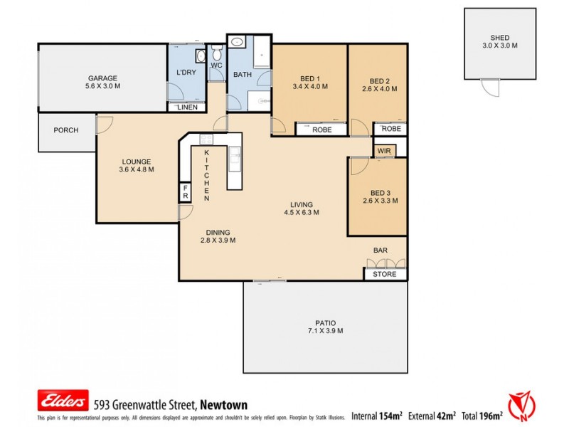 593 Greenwattle St, Glenvale QLD 4350 Floorplan