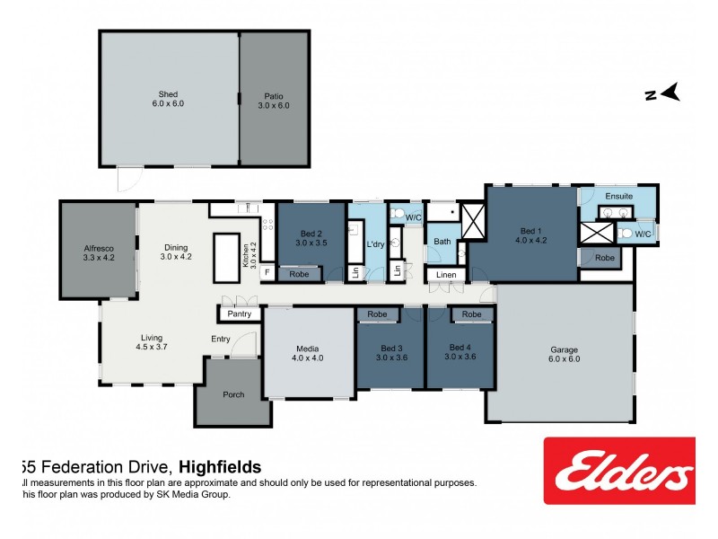 55 Federation Drive, Highfields QLD 4352 Floorplan