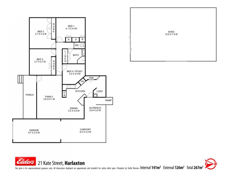 21 Kate Street, Harlaxton QLD 4350 Floorplan