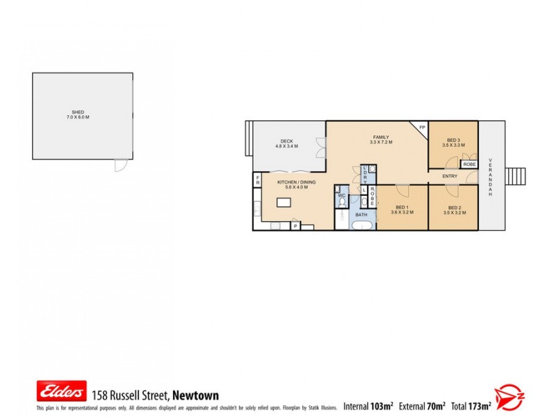 158 Russell Street, Newtown QLD 4350 Floorplan