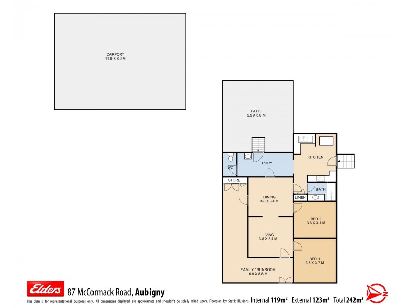 87 McCormack Road, Aubigny QLD 4401 Floorplan