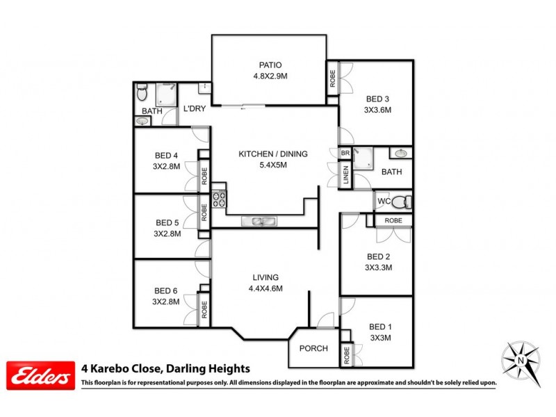 4 and 2a Karebo Close, Darling Heights QLD 4350 Floorplan