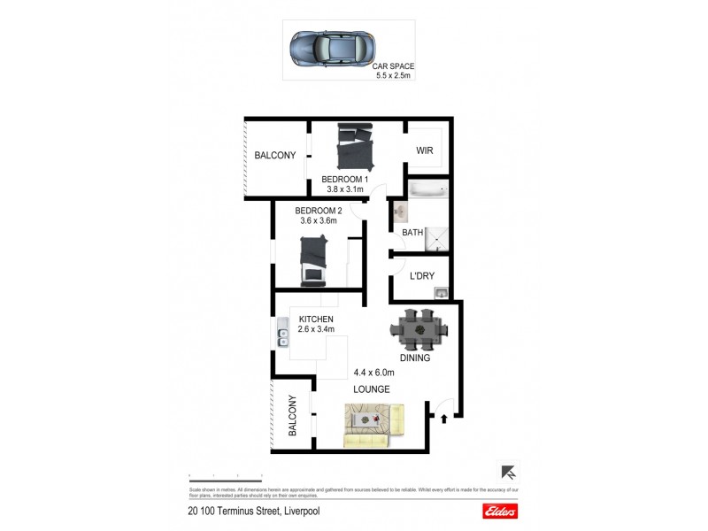 22/100 Terminus Street, Liverpool NSW 2170 Floorplan