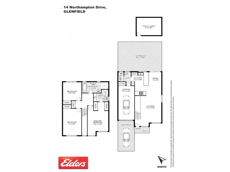14 Northampton Drive, Glenfield NSW 2167 Floorplan