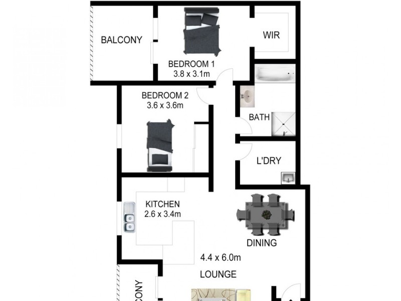 Unt 22/100-124 Terminus Street, Liverpool, Liverpool NSW 2170 Floorplan
