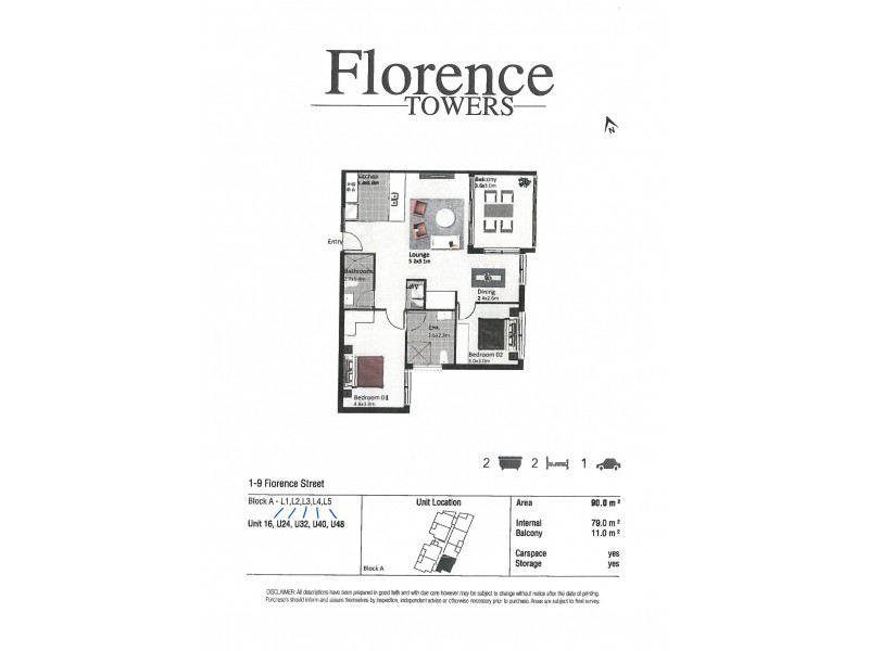 16/1-9 Florence Street, Wentworthville NSW 2145 Floorplan