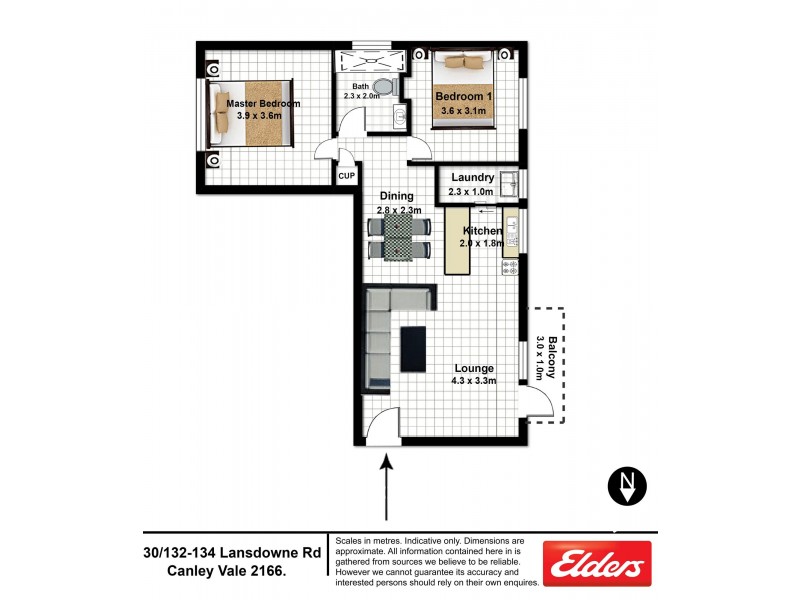 30/132 Lansdowne Road, Canley Vale NSW 2166 Floorplan