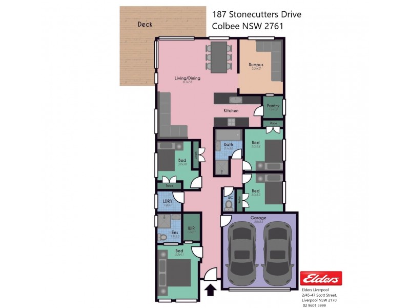 187 Stonecutters Drive, Colebee NSW 2761 Floorplan