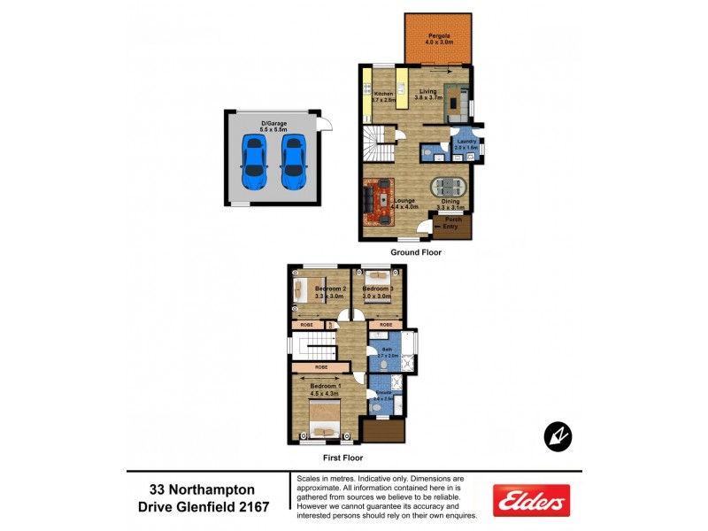 33 Northampton Drive, Glenfield NSW 2167 Floorplan
