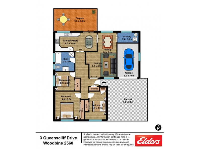 3 Queenscliff Drive, Woodbine NSW 2560 Floorplan