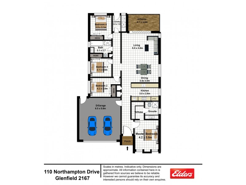 110 Northampton Drive, Glenfield NSW 2167 Floorplan