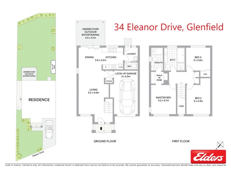 34 Eleanor Drive, Glenfield NSW 2167 Floorplan