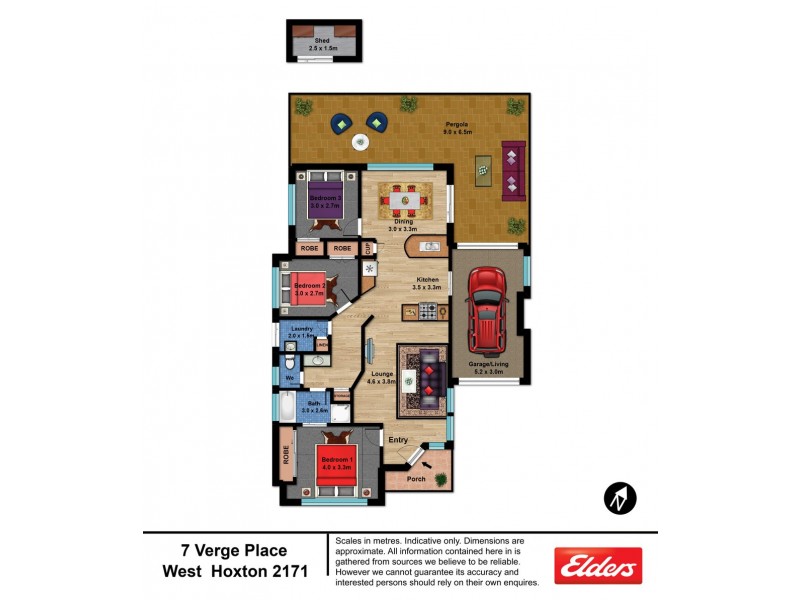 7 Verge Place, West Hoxton NSW 2171 Floorplan