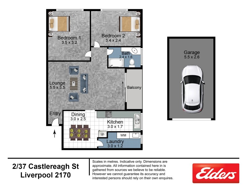 2/37 Castlereagh Street, Liverpool NSW 2170 Floorplan