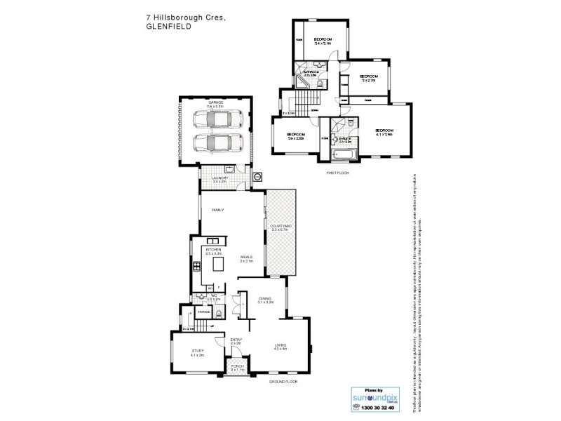 7 Hillsborough Cres, Glenfield NSW 2167 Floorplan